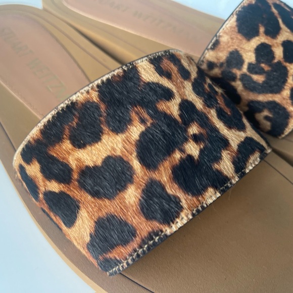 Stuart Weitzman Delilah Genuine Calf Hair Slide Sandal - Picture 9 of 9